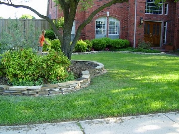 flower beds stone edging ideas garden design