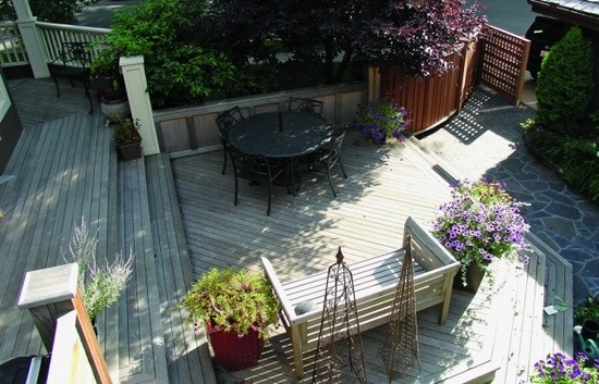 front yard ideas for bangkirai wood deck