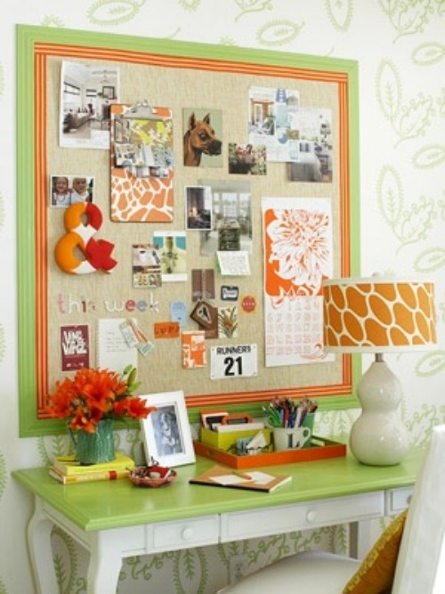 green-orange-homemade-pin-board
