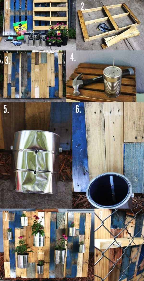 how to build vertical garden from wooden pallets instructions 