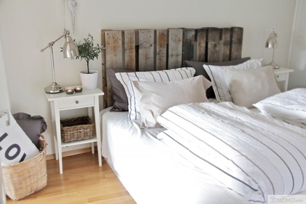 ideas for wooden pallets in the interior wooden headboard bedroom