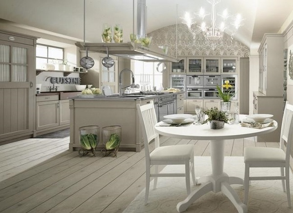 interior-design ideas-kitchen-country-house white french romantic