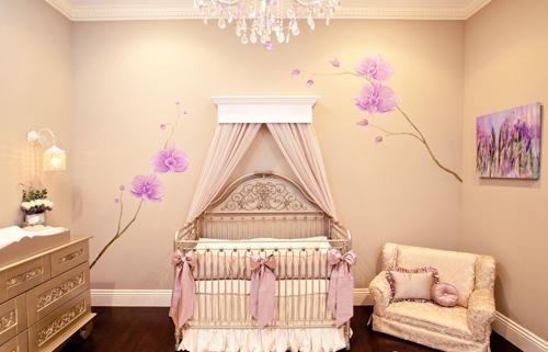 interior design ideas luxury baby room decoration flowers