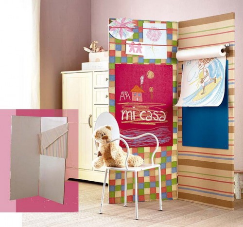 kids-room-decoration-ideas-creative-folding-screen