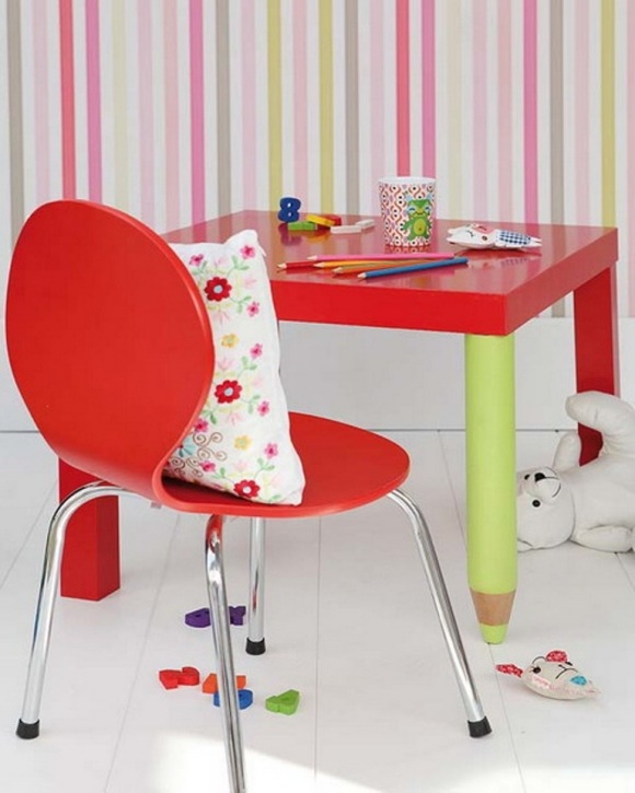 kids room painting table chair