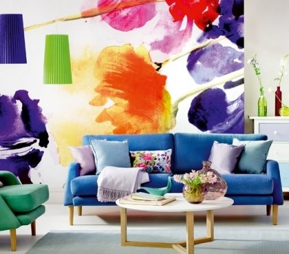 living-room-wall-decorating-colorful-mix