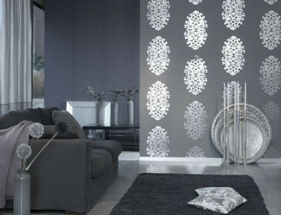  Living  room wallpapers a modern furnishing idea 