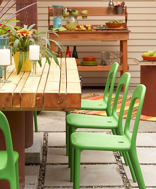 modern design deck patio kitchen dining set