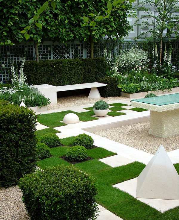 modern garden design idea