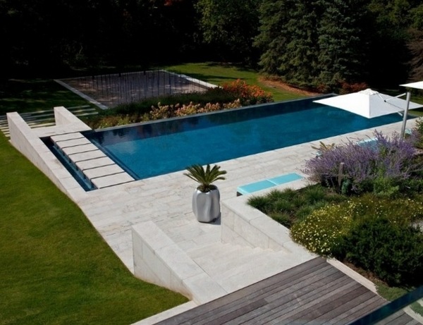 modern swimming pool 