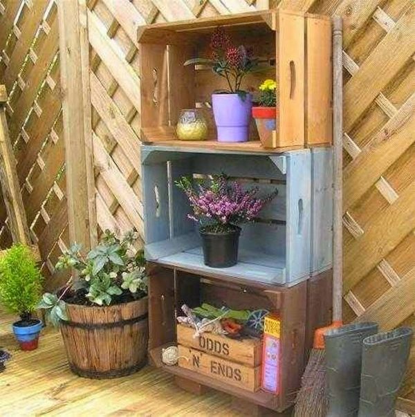 original recycling projects old crates DIY patio furniture ideas