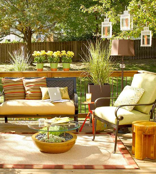tips-patio-design-carpet coffee table planter