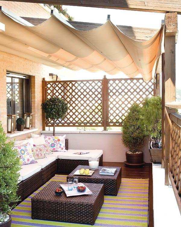 privacy protection balcony awning blinds sunshades