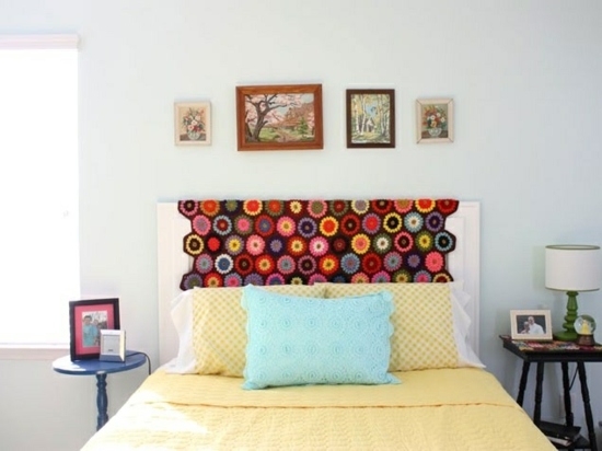 retro style bedroom bed cover