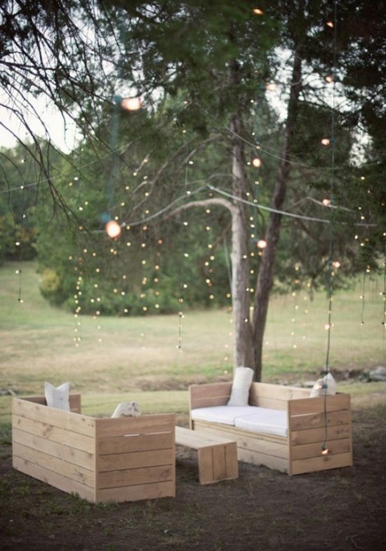romantic atmosphere garden furniture ideas