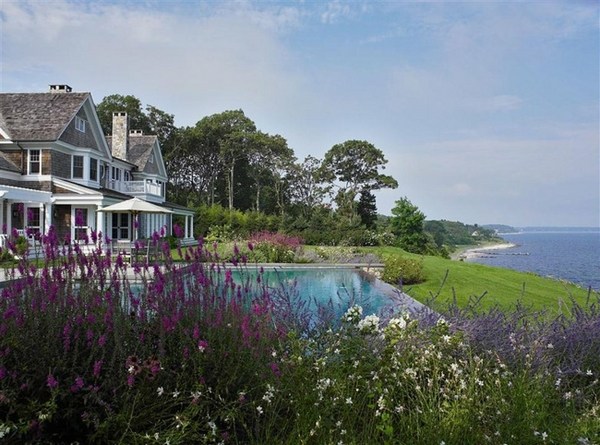 romantic country house sea sun pool Lilac