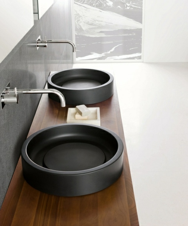 round sinks minimalist design