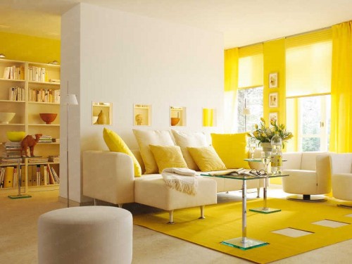 sunny-yellow-living-room-wall-color