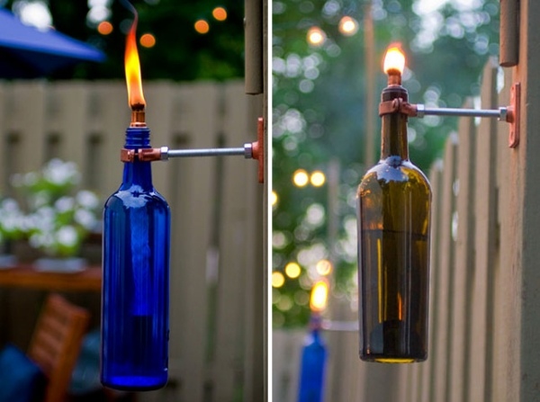 torch bottles lighting idea
