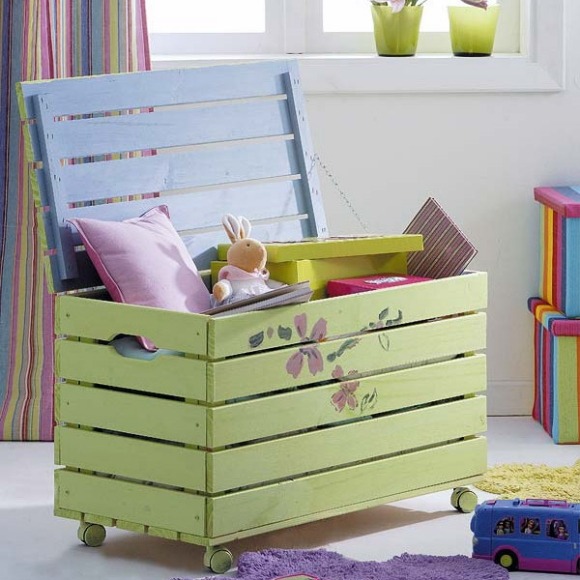 toy box wooden crate