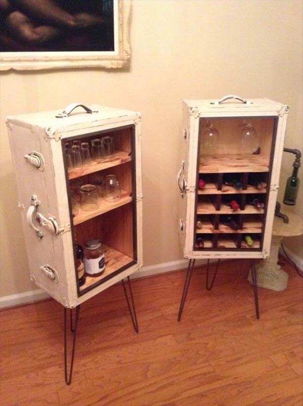 unique recycling projects old suitcase cupboards
