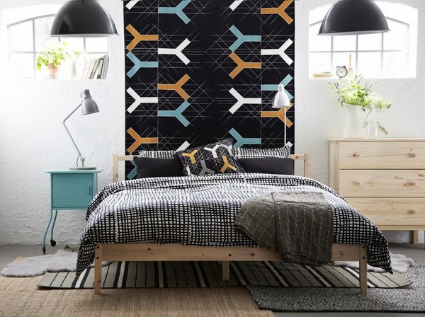 2014 Ikea sets ideas wooden bed original decoration