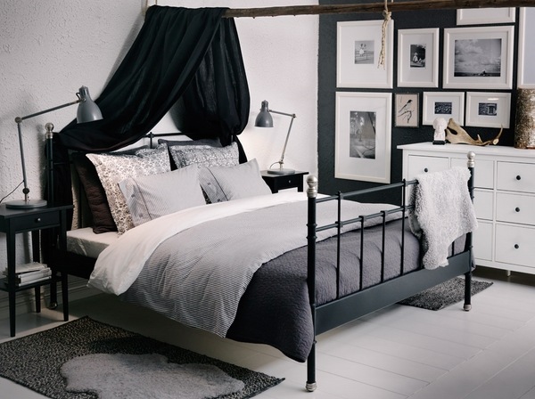 2014 Ikea bedroom furniture sets modern furniture design iron bed frame