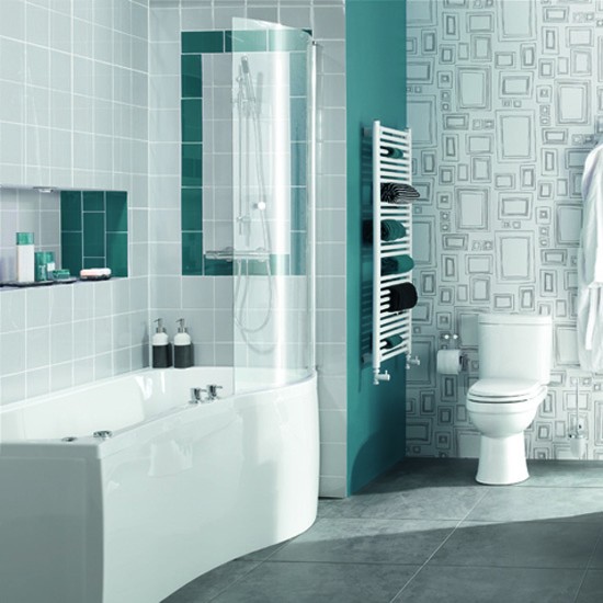 Bathroom ideas modern large floor tiles 