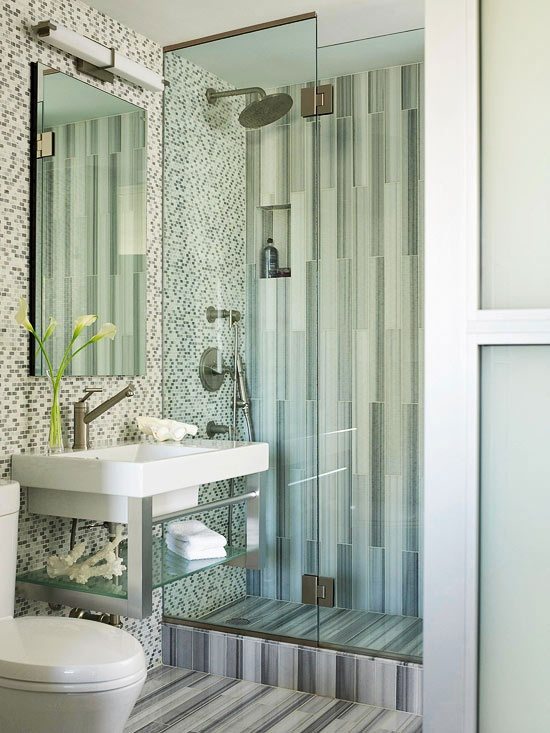 Ideas for bathroom tiles - design variety and tips for tiling