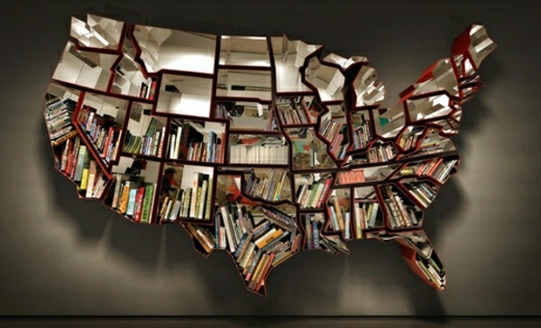 Bookshelf USA map