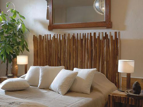 DIY creative bed bamboo wood