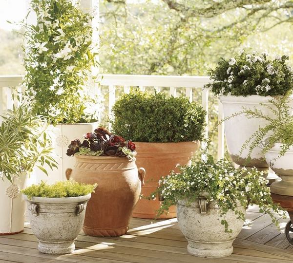 Decorating ideas for spring balcony decor variety of plants