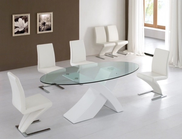 Furniture deas white glass plate