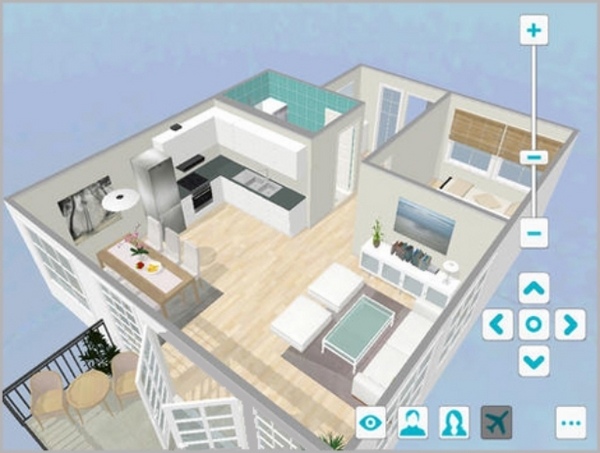 Free software RoomSketcher 3d online floor plan