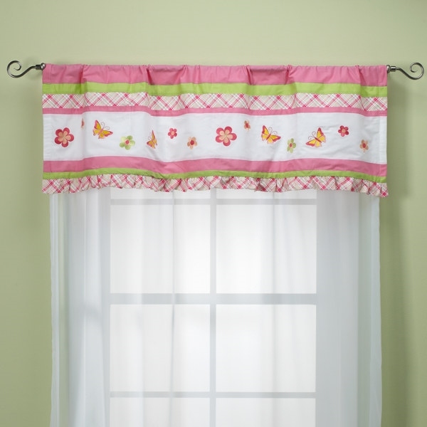 Kids teens window treatments curtains ideas valances for windows butterfly motif