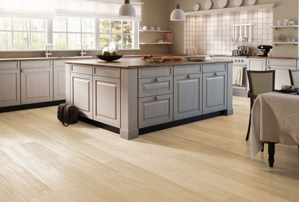 hardwood vs laminate floors open plan kitchen dining room