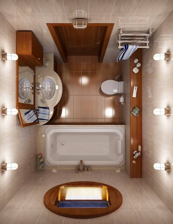  bath tub toilet storage space