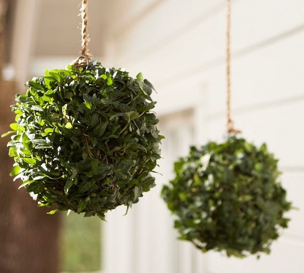 Spring decorating ideas plant ball DIY hanging decoration