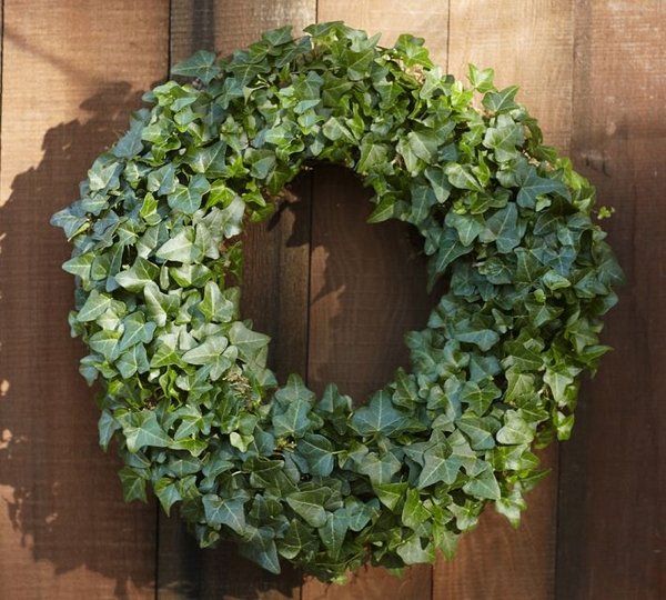 decoration door wreath green ivy