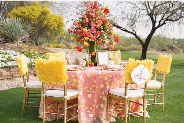 Summer Party Table Decorating Ideas Big Bouquet