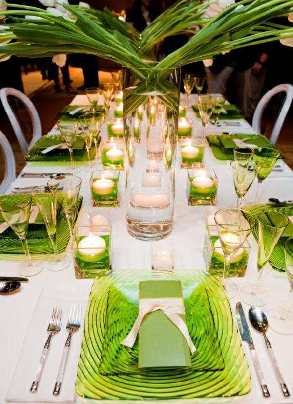 decorating ideas green candles luxury design