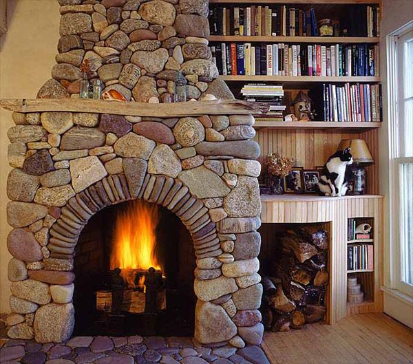  traditional stone fireplace irregular shaped stones