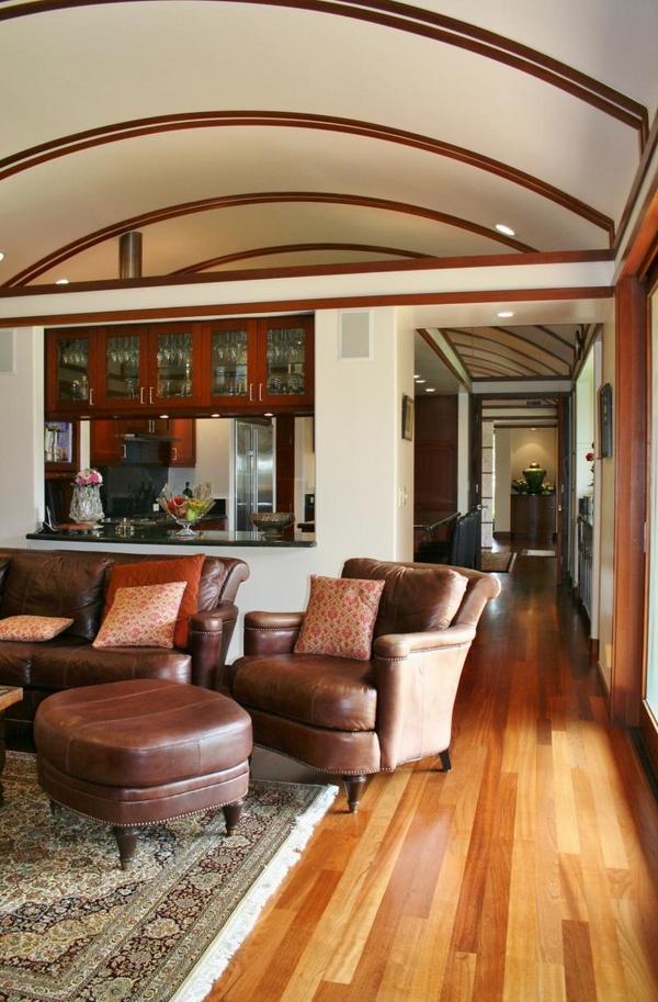 55 + unique cathedral and vaulted ceiling designs in living rooms