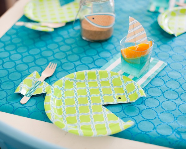 beautiful fish platter Kids Birthday party decoration idea