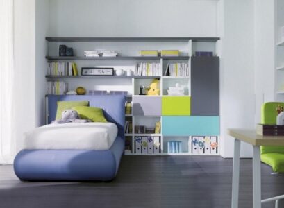 bedroom-design-for-boys-fresh-colors-blue-green-desk-computer-space-saving