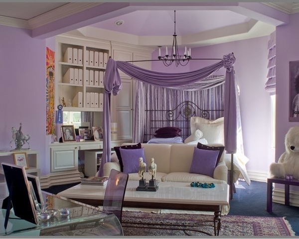 purple white canopy 