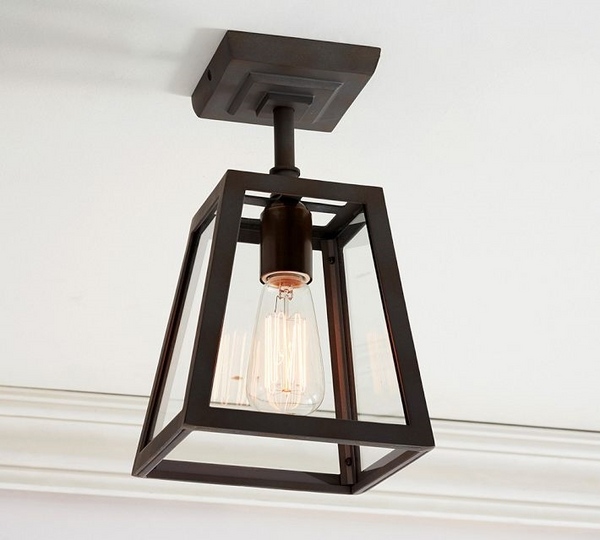 ceiling light balcony outdoor metal frame bulb