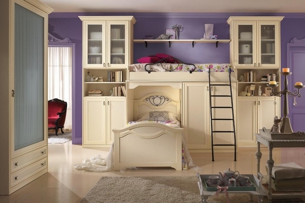 classic girls room furniture design for teenage girl siblings