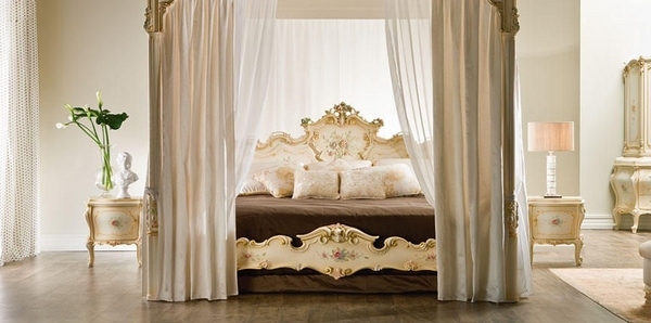 classic style canopy double bed canopy curtains