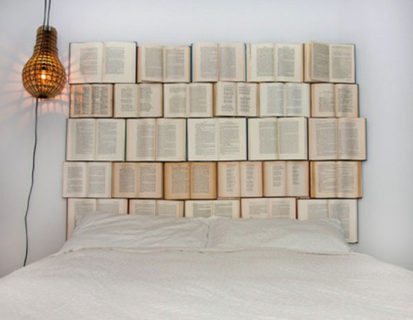 diy books wall